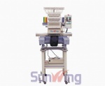 Compact desktop single head embroidery machine